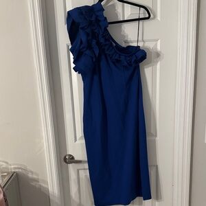 Elliatt Royal Blue One-Shoulder Dress